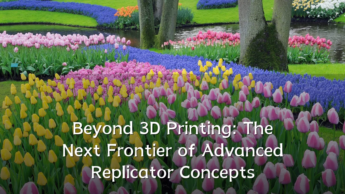 Beyond 3D Printing: The Next Frontier of Advanced Replicator Concepts