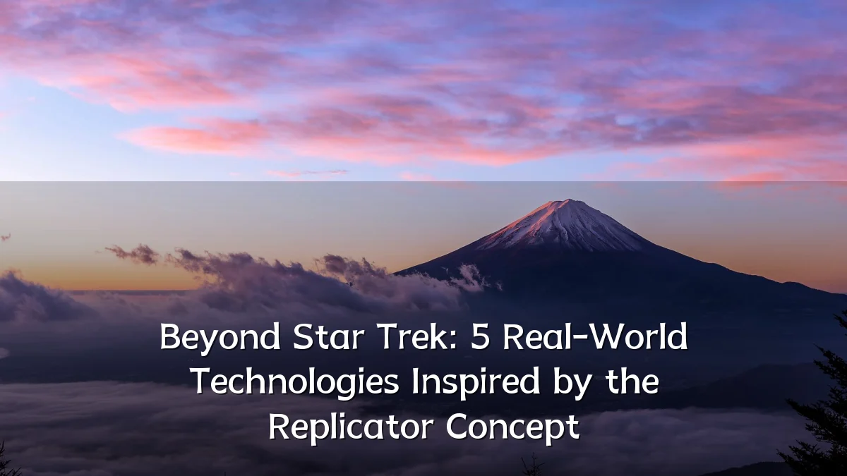 Beyond Star Trek: 5 Real-World Technologies Inspired by the Replicator Concept