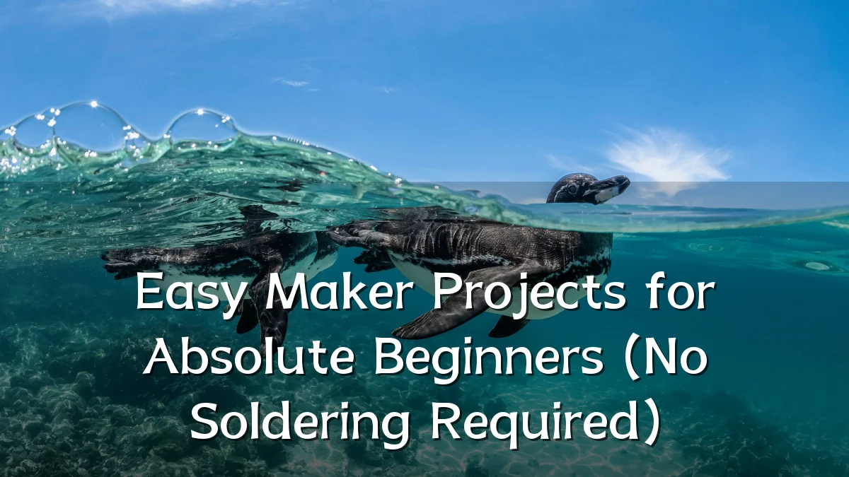 Easy Maker Projects for Absolute Beginners (No Soldering Required)