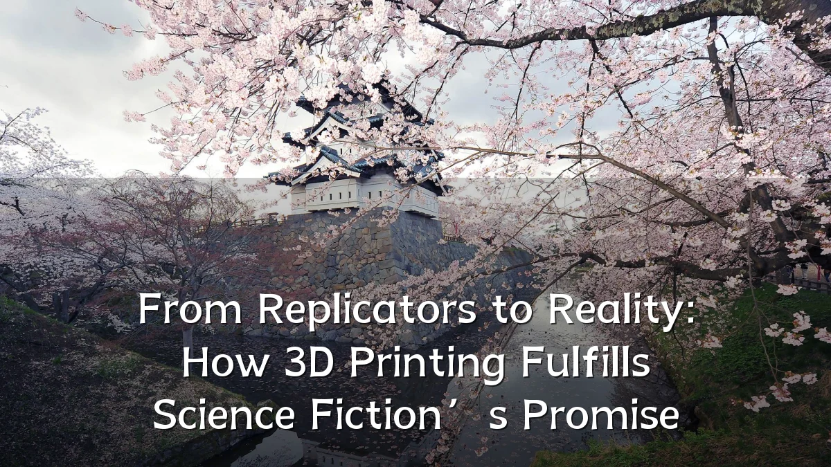 From Replicators to Reality: How 3D Printing Fulfills Science Fiction’s Promise