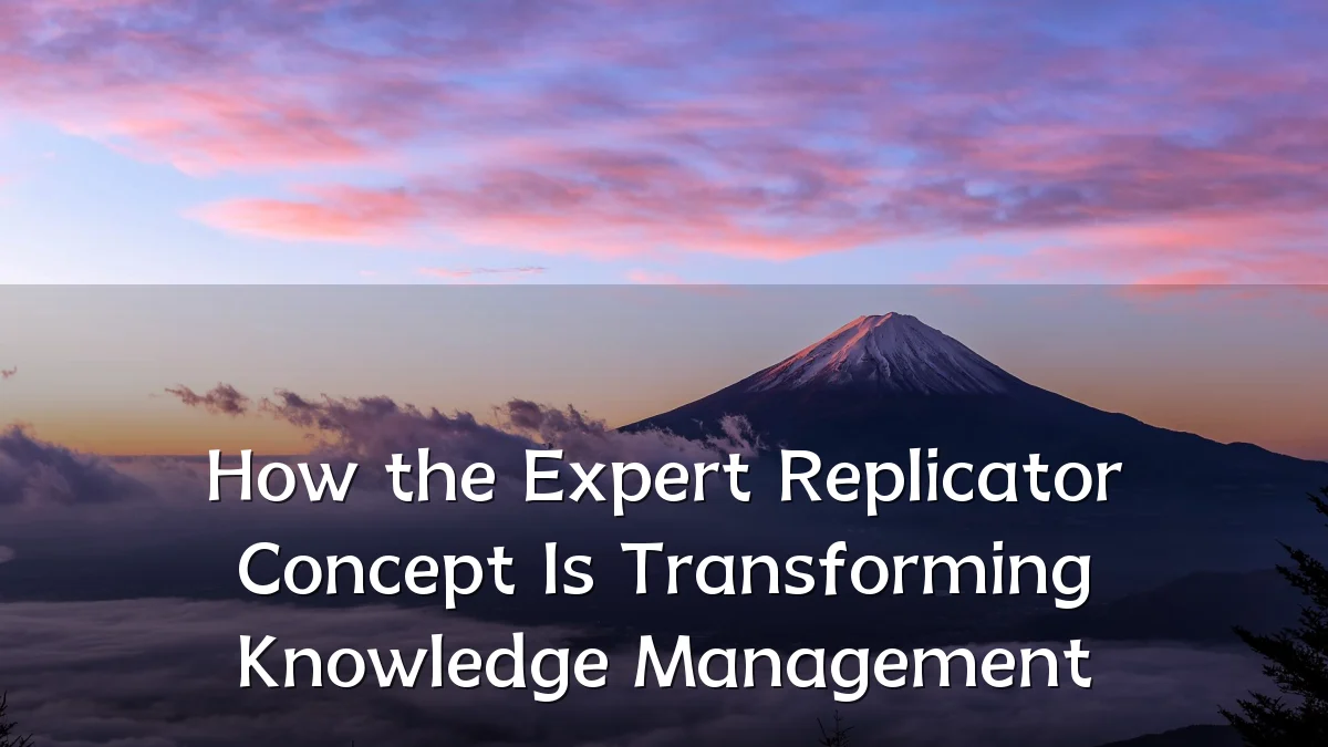 How the Expert Replicator Concept Is Transforming Knowledge Management