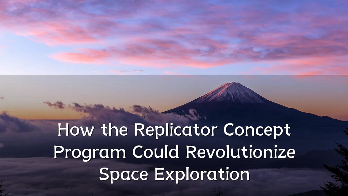 How the Replicator Concept Program Could Revolutionize Space Exploration
