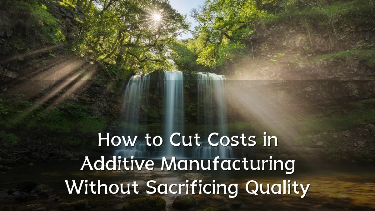 How to Cut Costs in Additive Manufacturing Without Sacrificing Quality