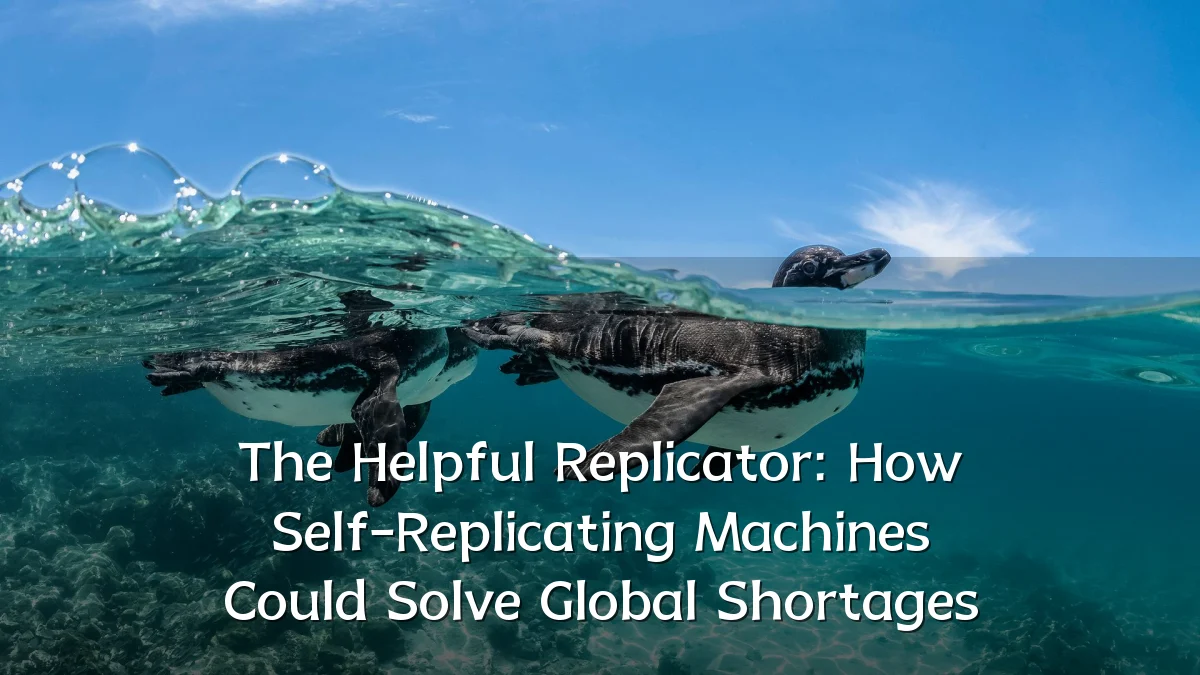 The Helpful Replicator: How Self-Replicating Machines Could Solve Global Shortages