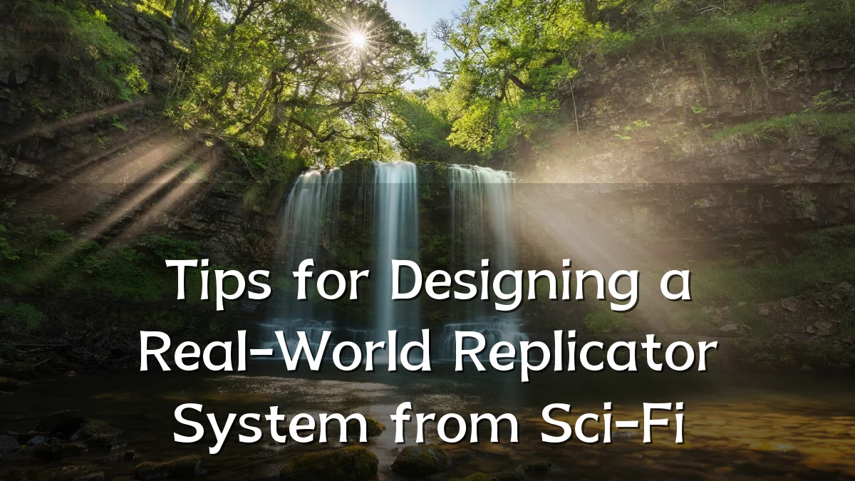 Tips for Designing a Real-World Replicator System from Sci-Fi