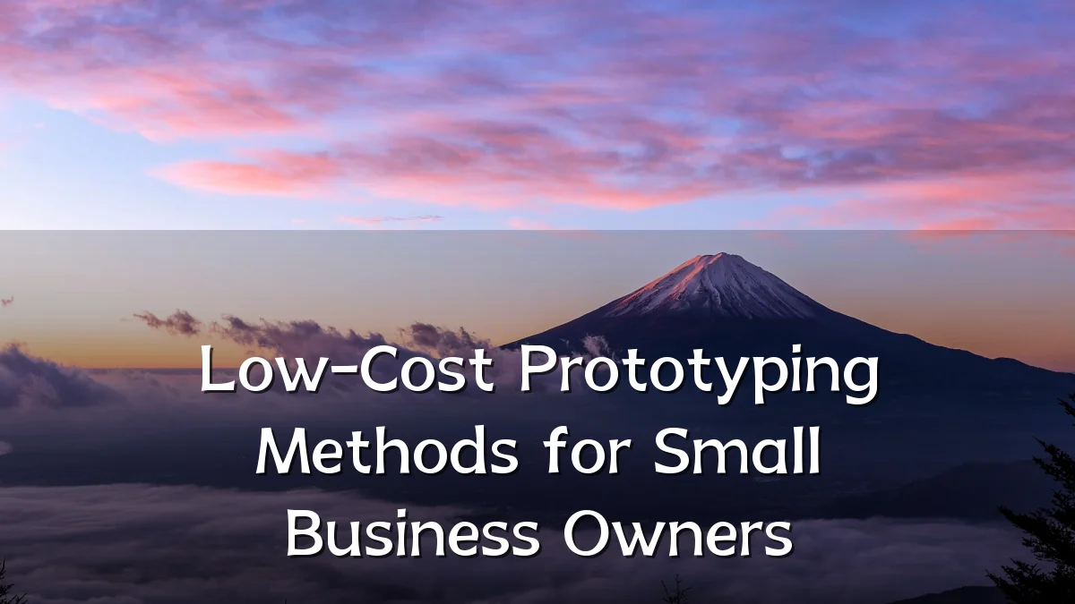 Low-Cost Prototyping Methods for Small Business Owners