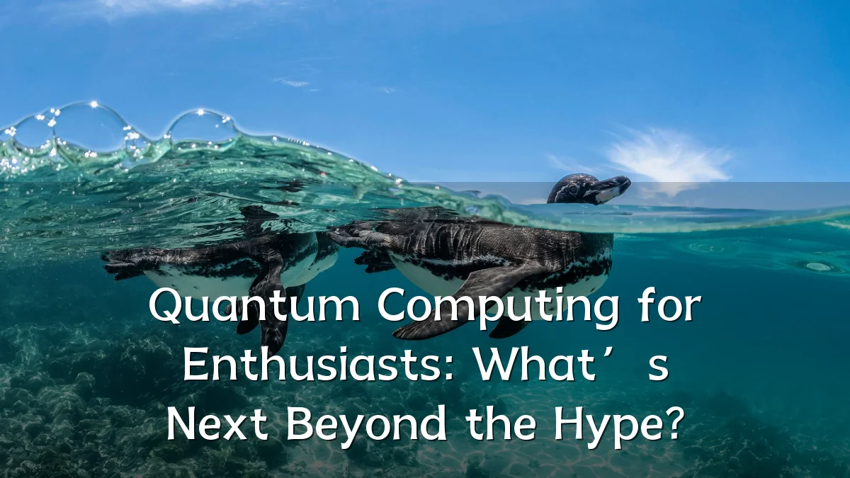 Quantum Computing for Enthusiasts: What’s Next Beyond the Hype?